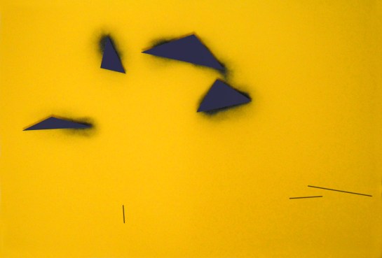 Contextualización #1, 2015. Acrilico, cartulina y madera, 121x82cm